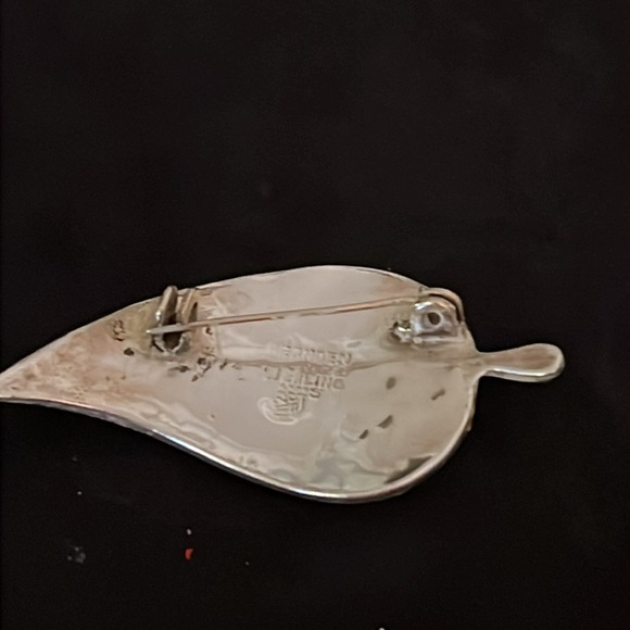 Vintage Taxco Sterling Silver & Abalone stamped with hallmark - Picture 2 of 5